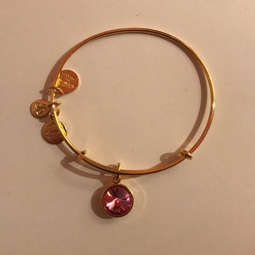 Alex and Ani Pink Stone Bracelet